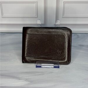 Louis Vuitton Brown Leather Men’s Bifold Wallet | LV Classic Wallet | Full Set